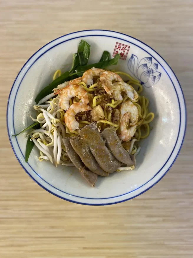 Small Prawn Intestines Noodles 小虾粉肠面