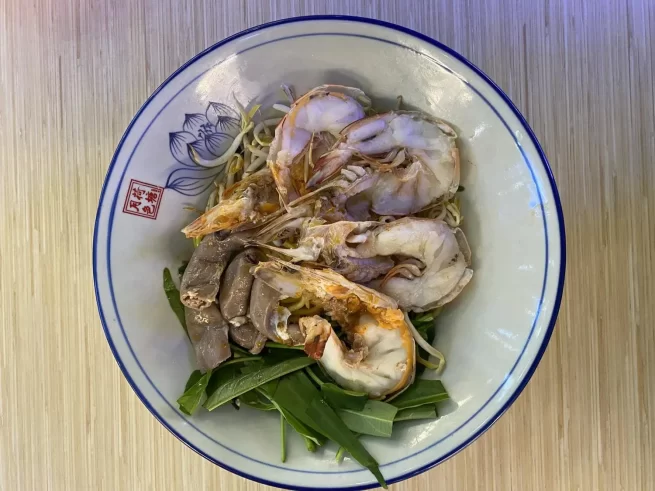 Intestines' Big Ang Kar Prawn Noodles 粉肠大红脚虾面